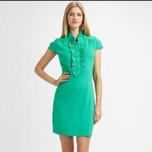 Lilly Pulitzer Deb Jade Green Ruffle Dress Size XS